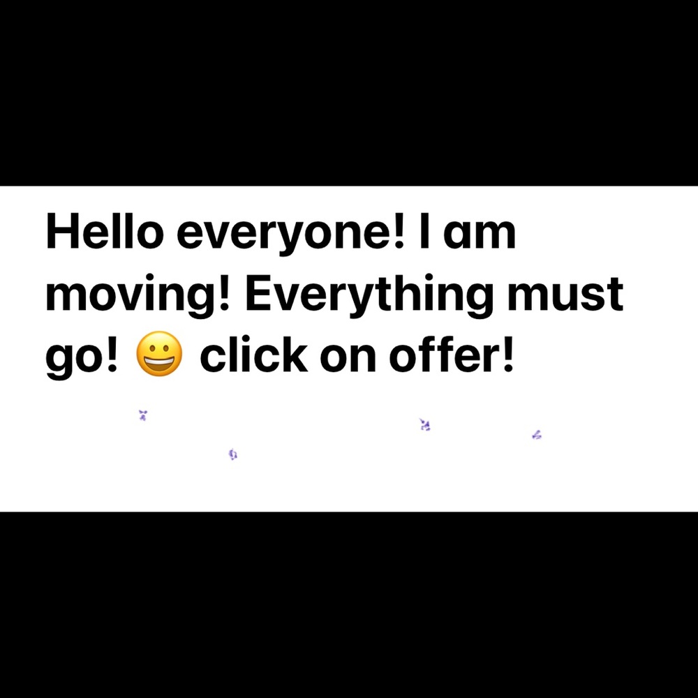 Everything from my closet must go!